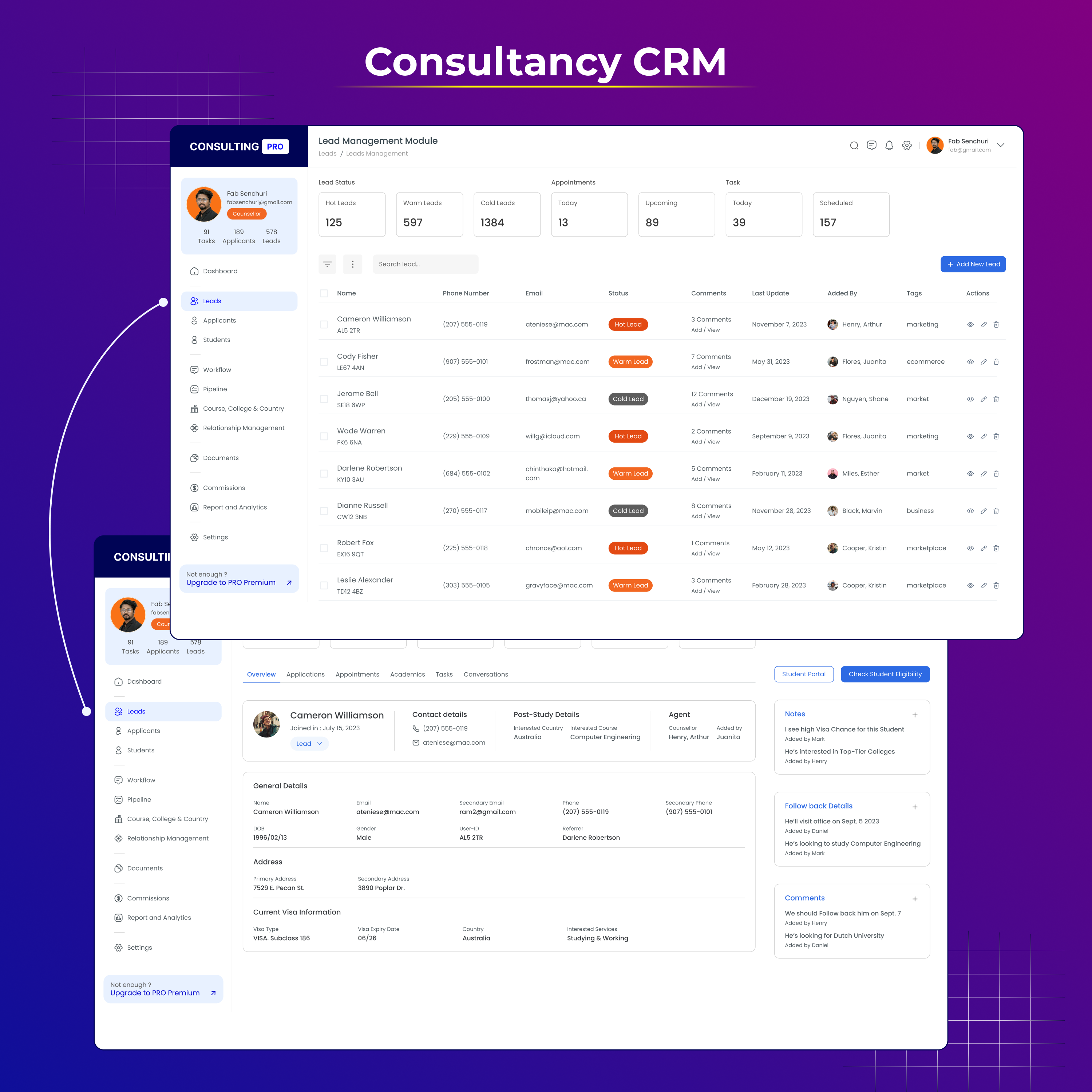 Consultancy Management System – CRM