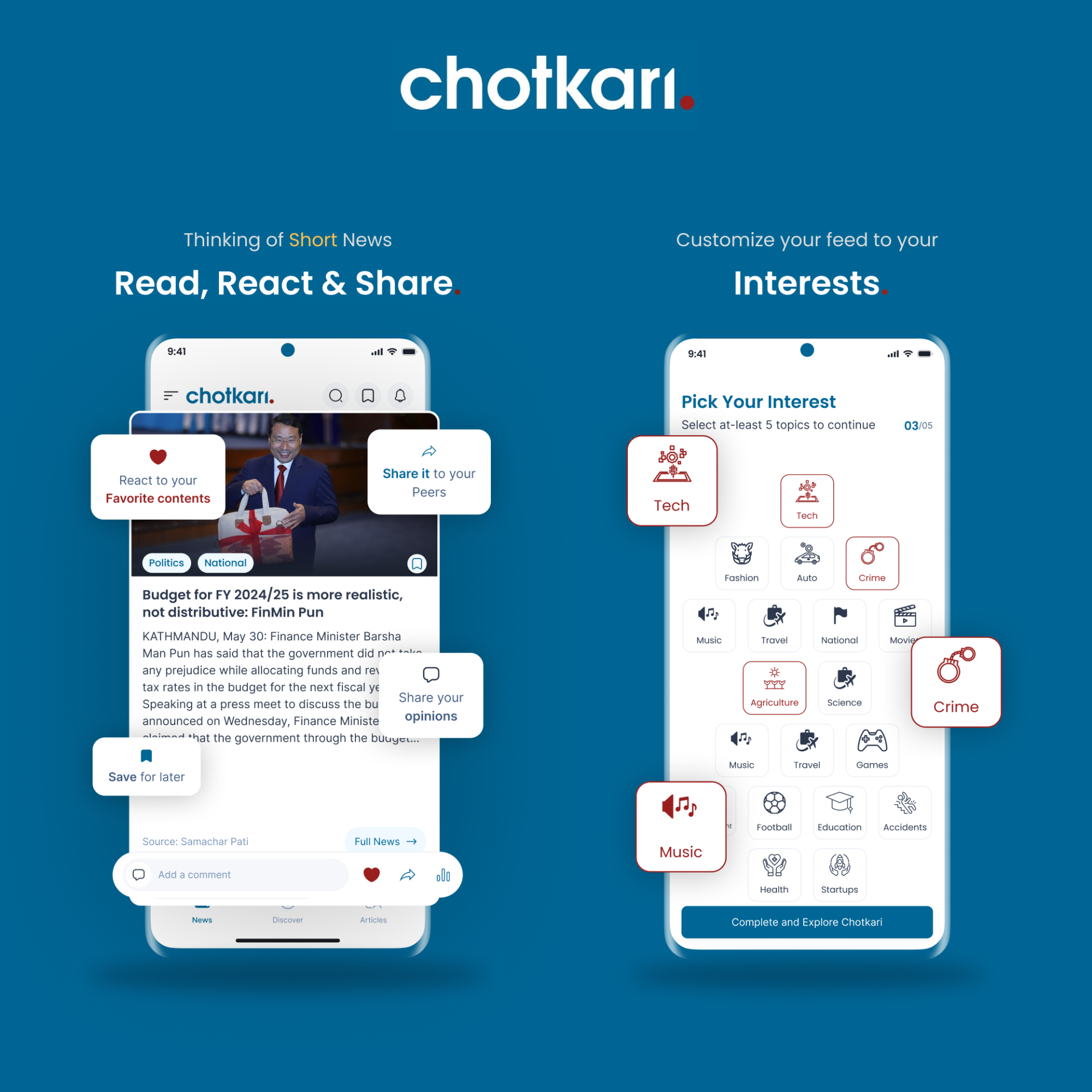 Chotkari – News Aggregating App